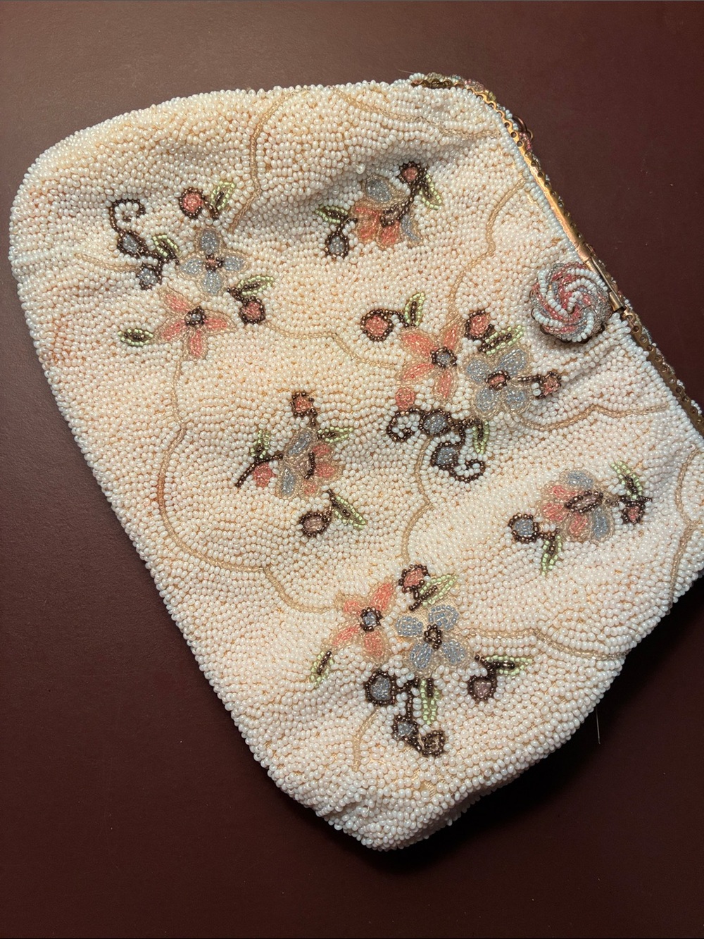 Beautiful Beaded Handmade France Purse.